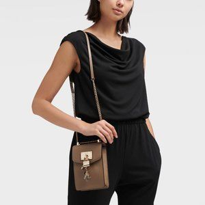 Elissa pebbled leather north south crossbody Clearance